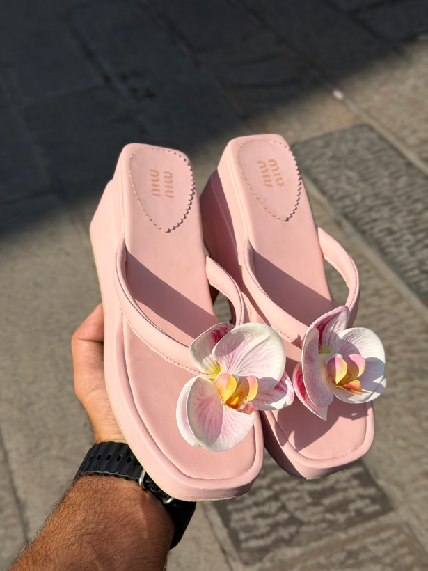 صندل گلدار لژدار دخترانه